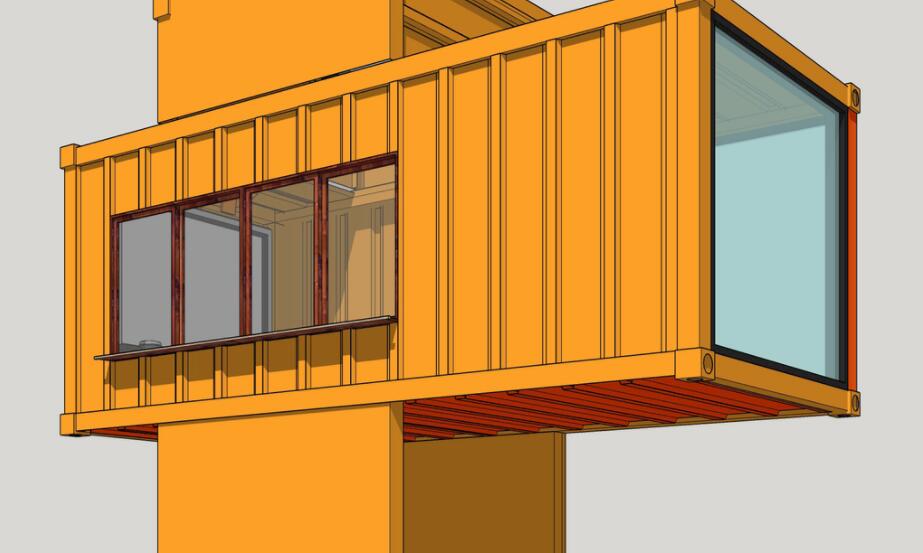 集装箱房景观建筑施工安装完工